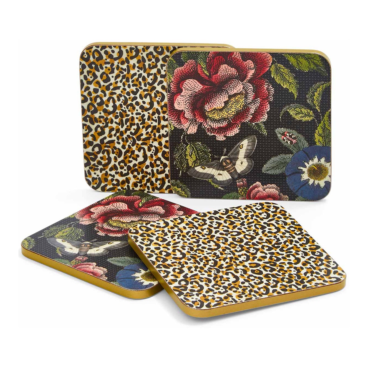 Conjunto de 4 Bases de Copo Creatures of Curiosity Multicolor-1