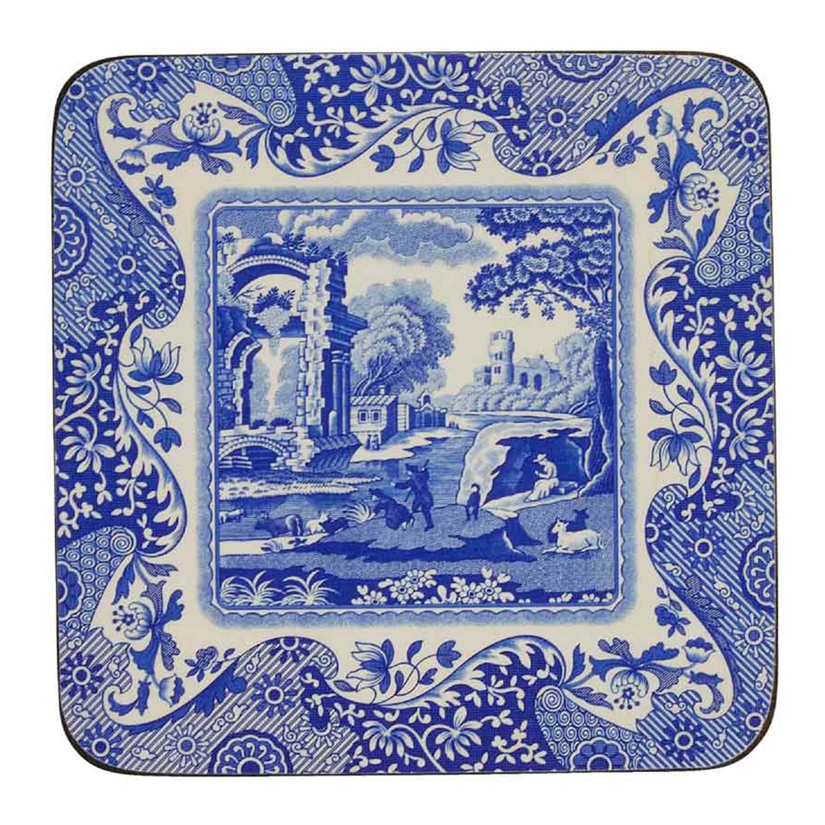 Imagem 0 de Conjunto de 6 Bases de Copo Italian - Azul