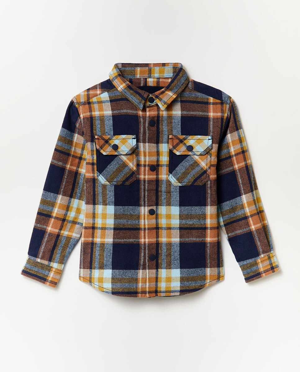 Surchemise doublée à carreaux