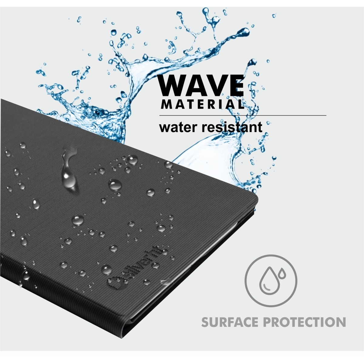 Funda SilverHT Wave Universal para tablets de 9" a 11" negro 5