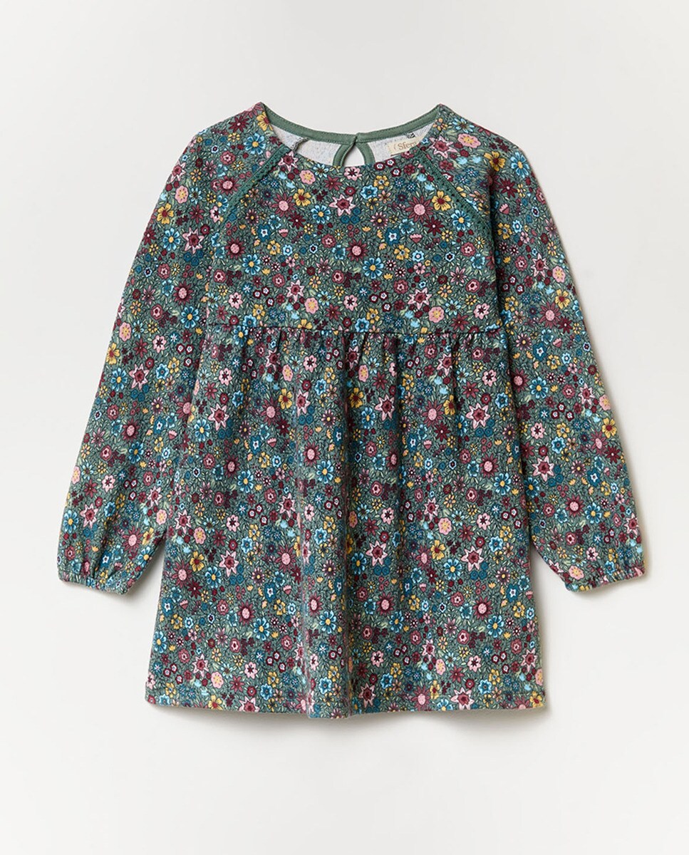 Robe texturée multiflorale