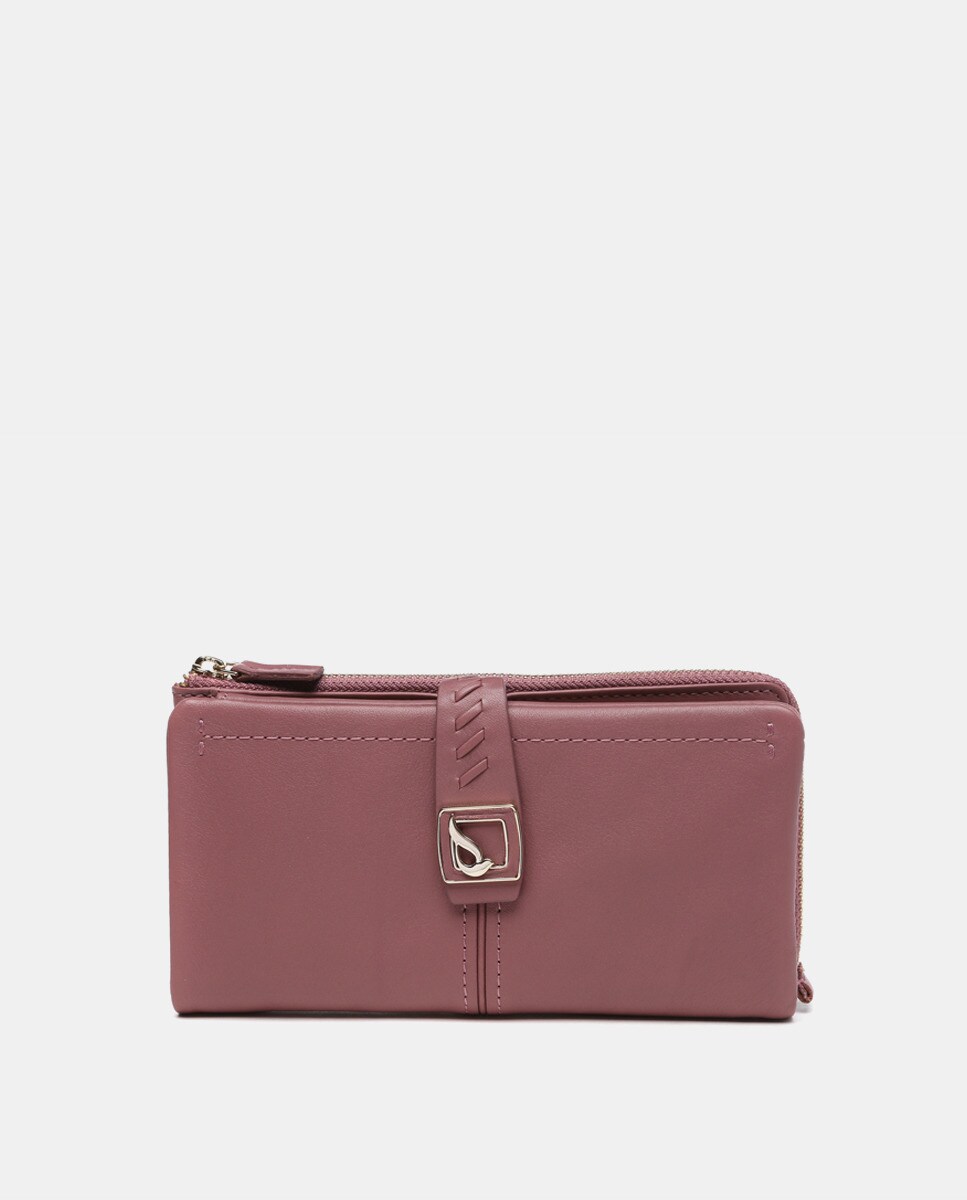 Grande pochette avec logo en métal