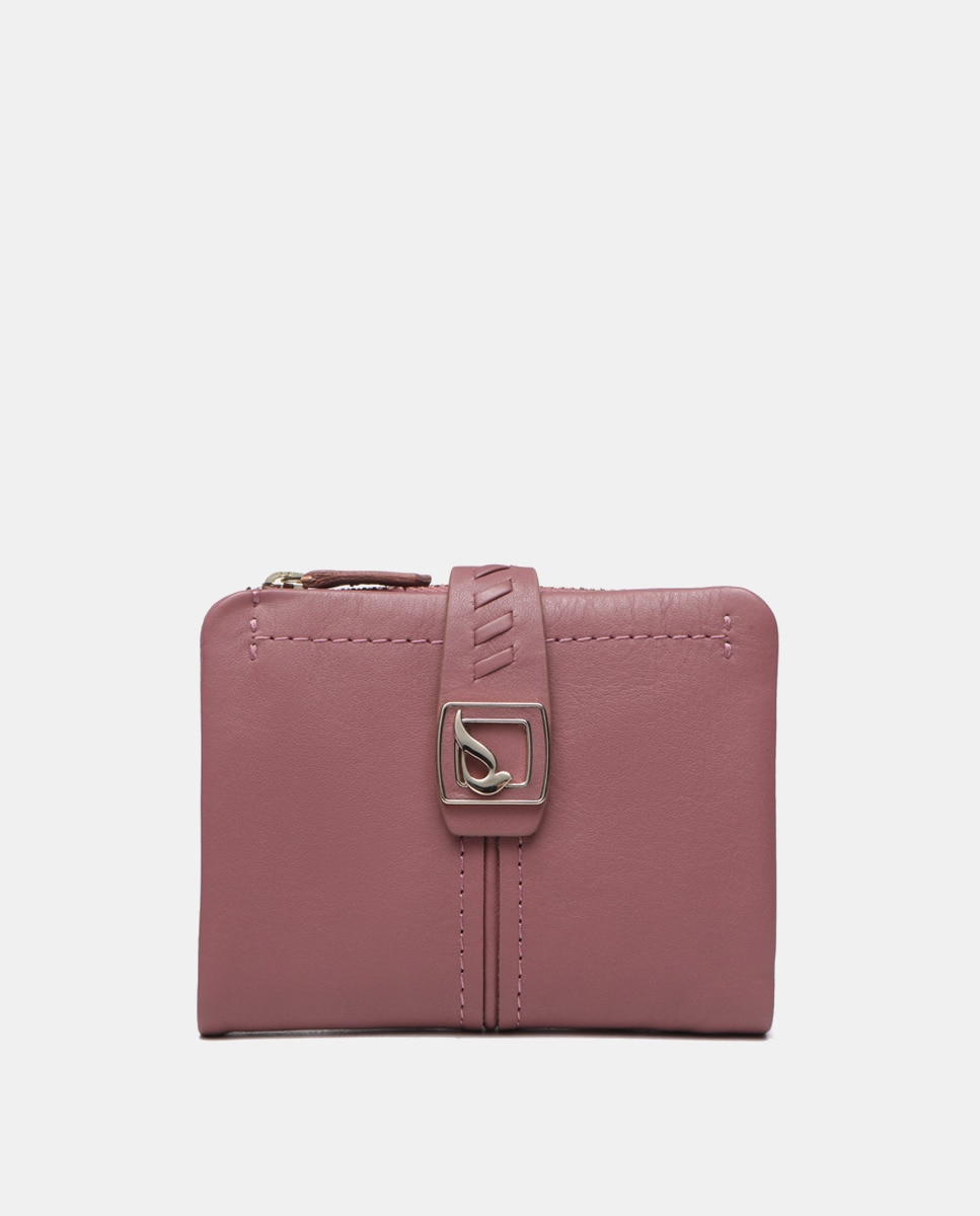 Petite pochette avec logo en métal