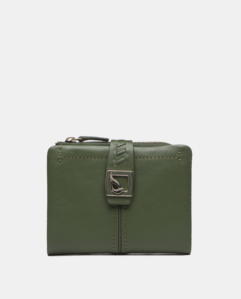 Petite pochette avec logo en métal