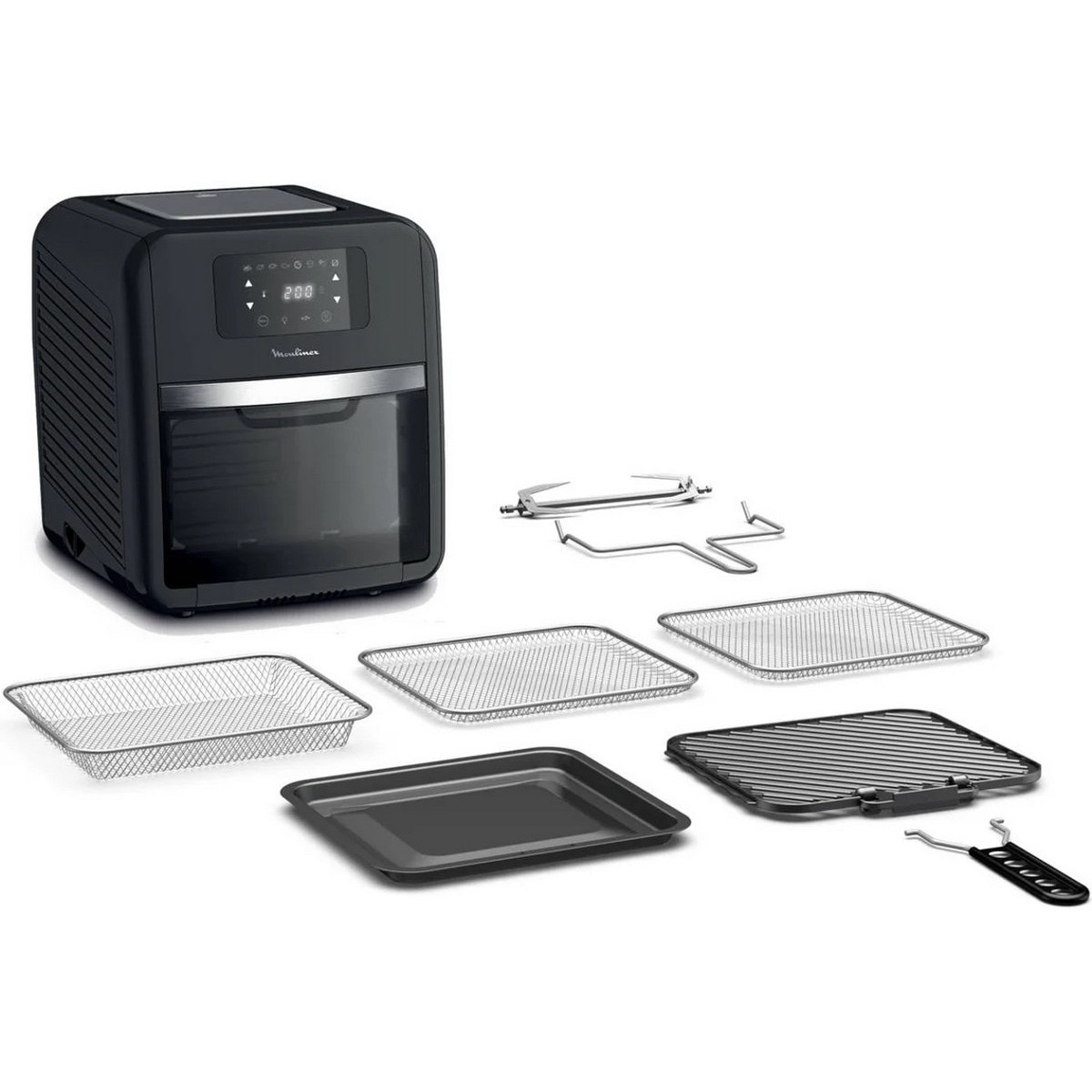 Fritadeira Air Fryer e Forno Moulinex Easy Fry Oven & Grill AL501810 9 em 1 sem Óleo de 2000 W e Capacidade de 11 Litros - Preto Preto-2
