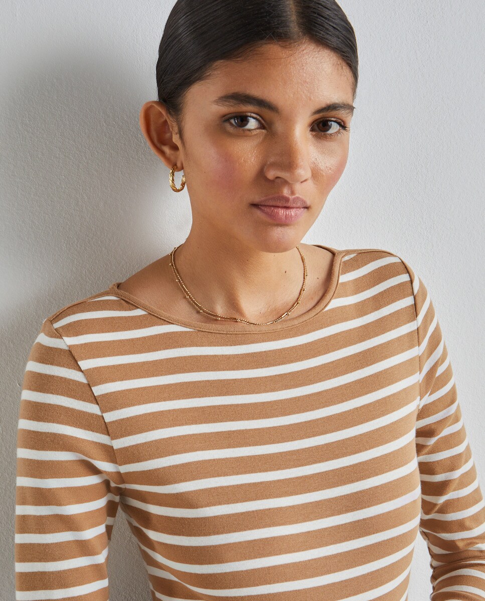 Tshirt basique à encolure bateau
