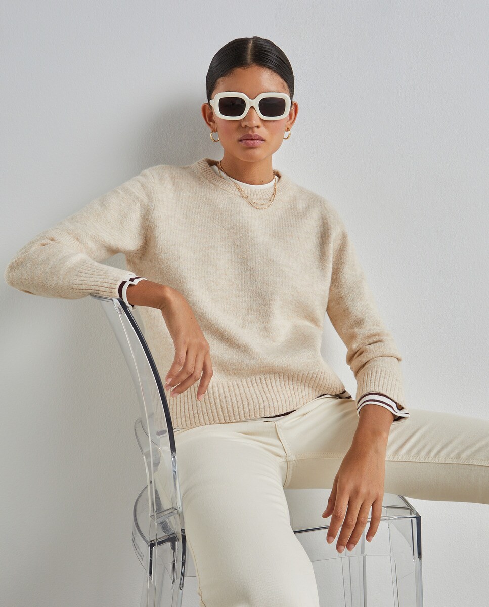 Pull basique à col rond