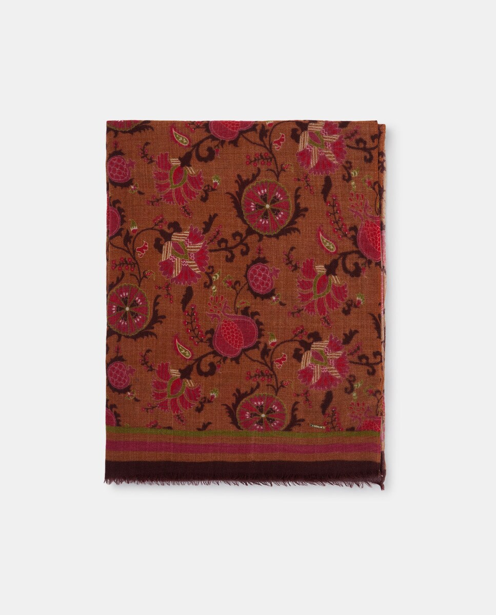 Foulard en laine à motif