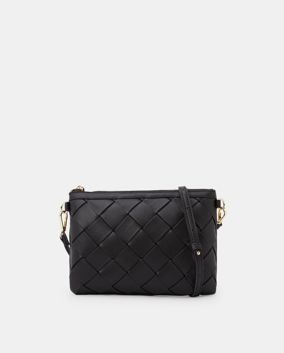 Sac pouch avec applique de la marque