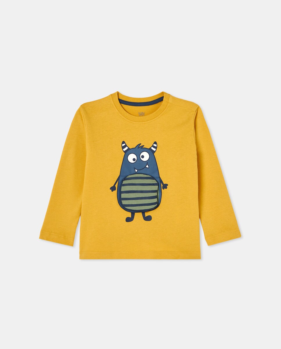 Tshirt manches longues 3D monstre