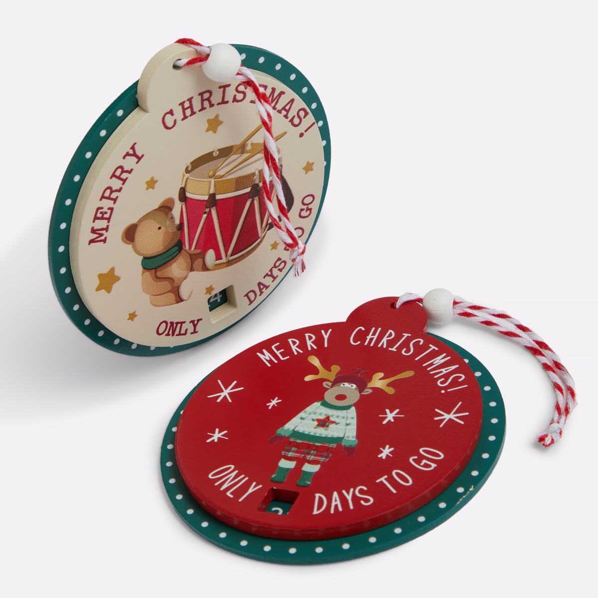 Colgante de madera Adviento Vintage Modelos Surtidos Navidad El Corte Inglés Multicolor-2