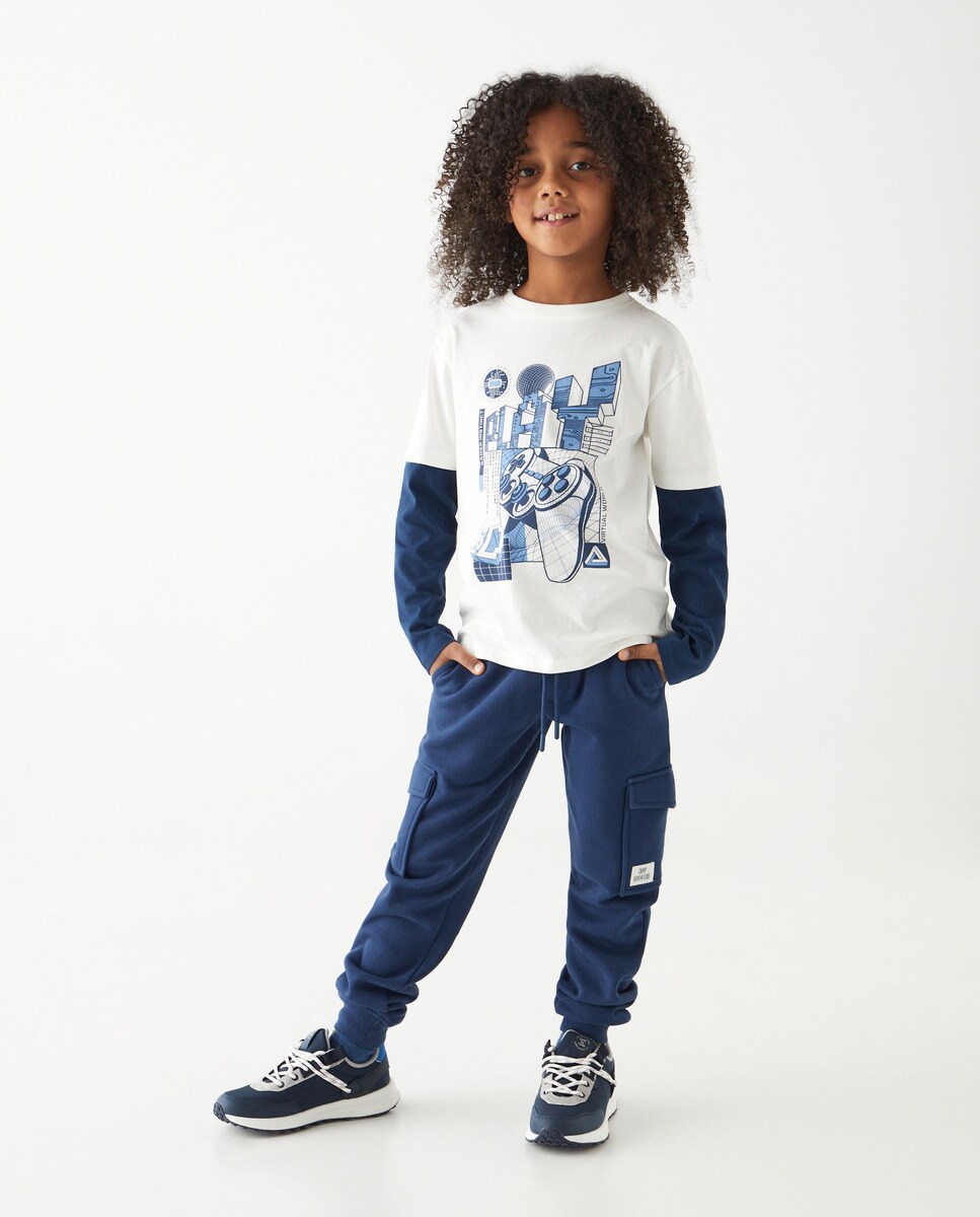 Pantalon en style cargo