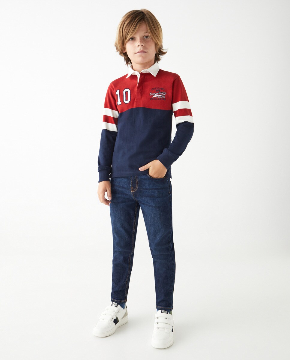 Pantalon denim jogger