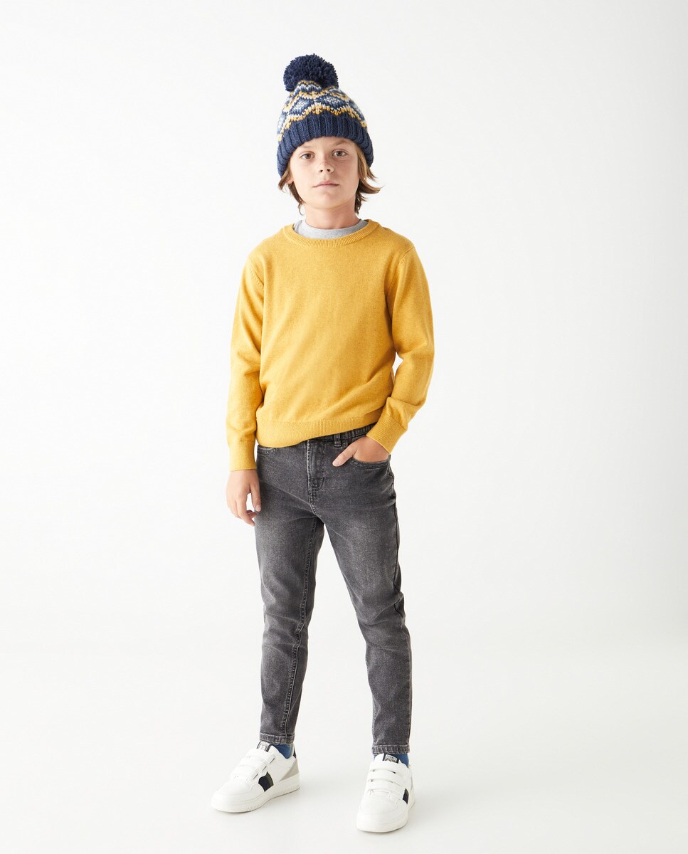 Pantalon denim jogger