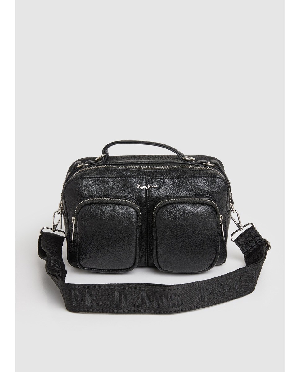 Sac à bandoulière moyen Elyza avec poches extérieures