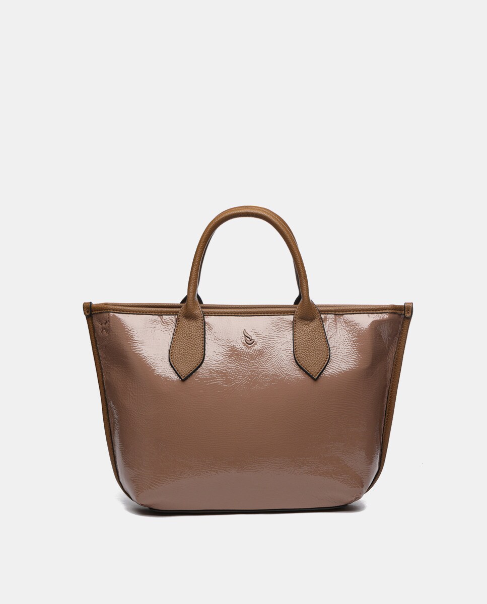 Sac cabas zippé à bandoulière amovible