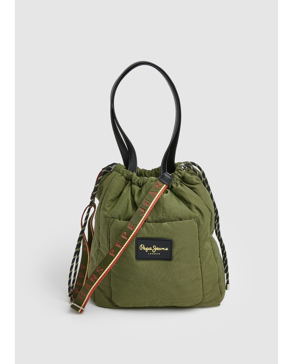 Sac seau Miriam en nylon avec plusieurs anses