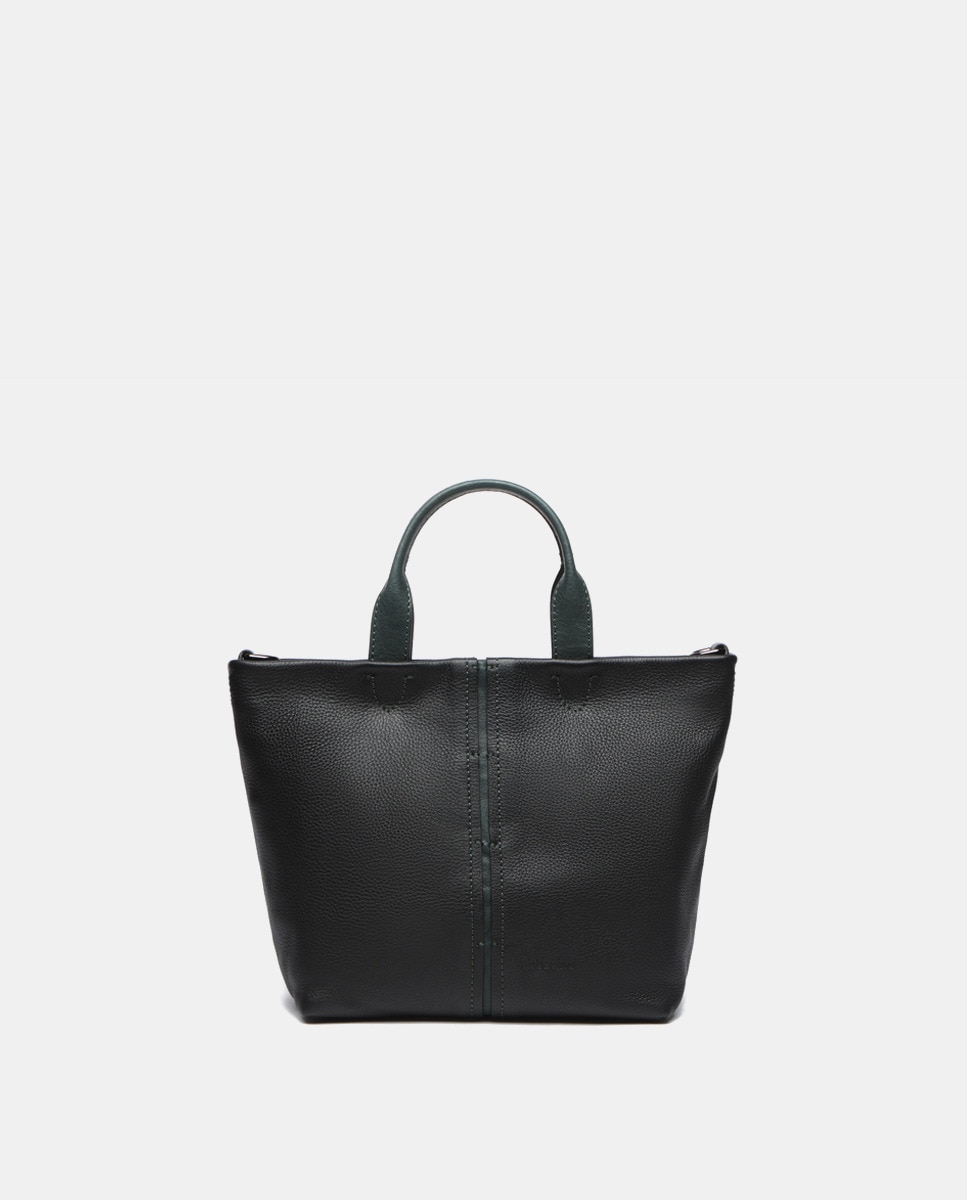 Petit sac cabas à détails contrastants