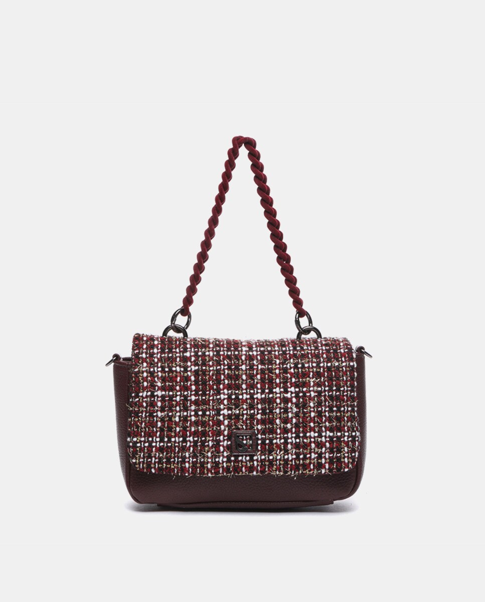 Sac à main en tweed avec plusieurs anses