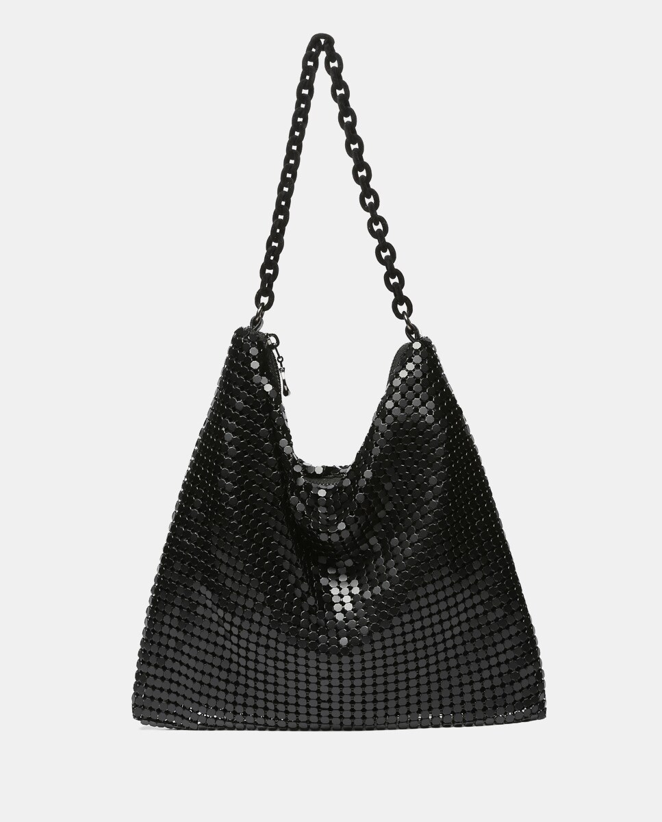 Sac hobo en maille métallique