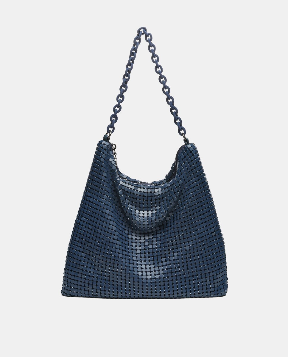Sac hobo en maille métallique