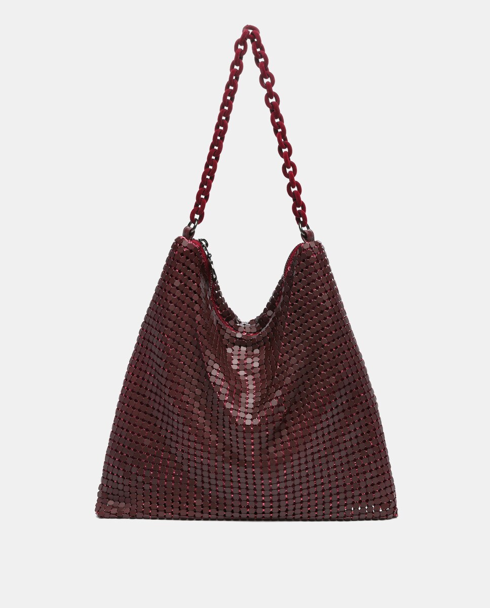 Sac hobo en maille métallique