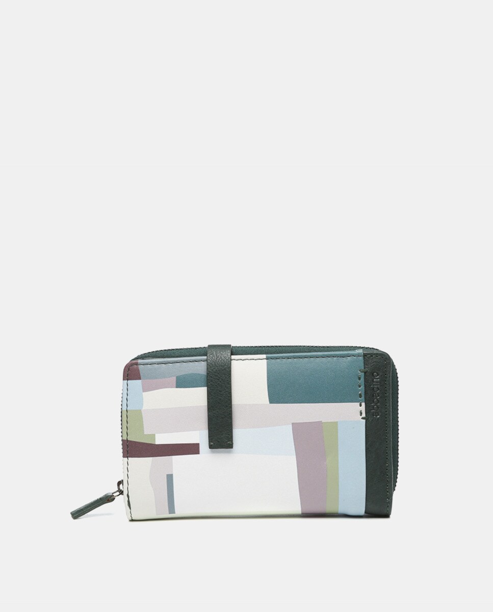 Pochette moyenne à imprimé géométrique