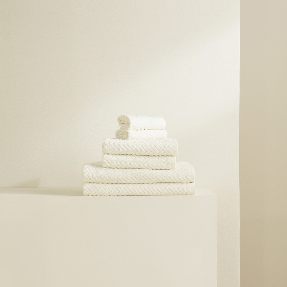 Jeu de 6 serviettes 450 g/m2 Aura Basics