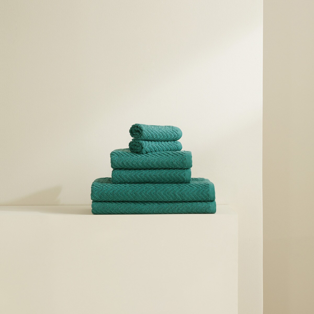 Jeu de 6 serviettes 450 g/m2 Aura Basics