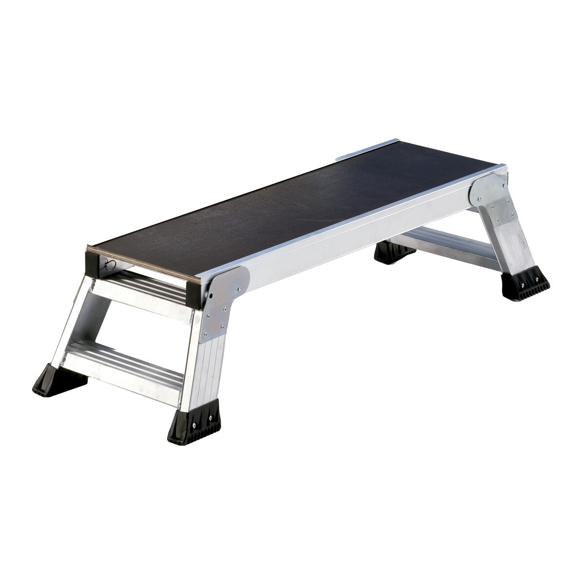 Plataforma de Trabalho Dobrável com 1 Degrau - 30 cm Aço/Preto-1