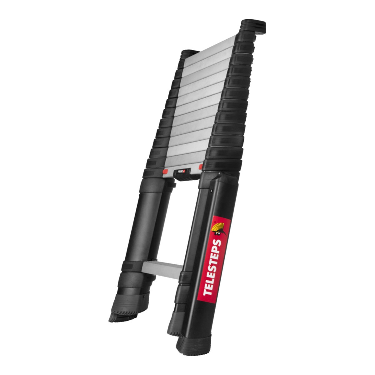 Escada Telescópica Prime Line 4,10 m - 13 Degraus Aço/Preto-1