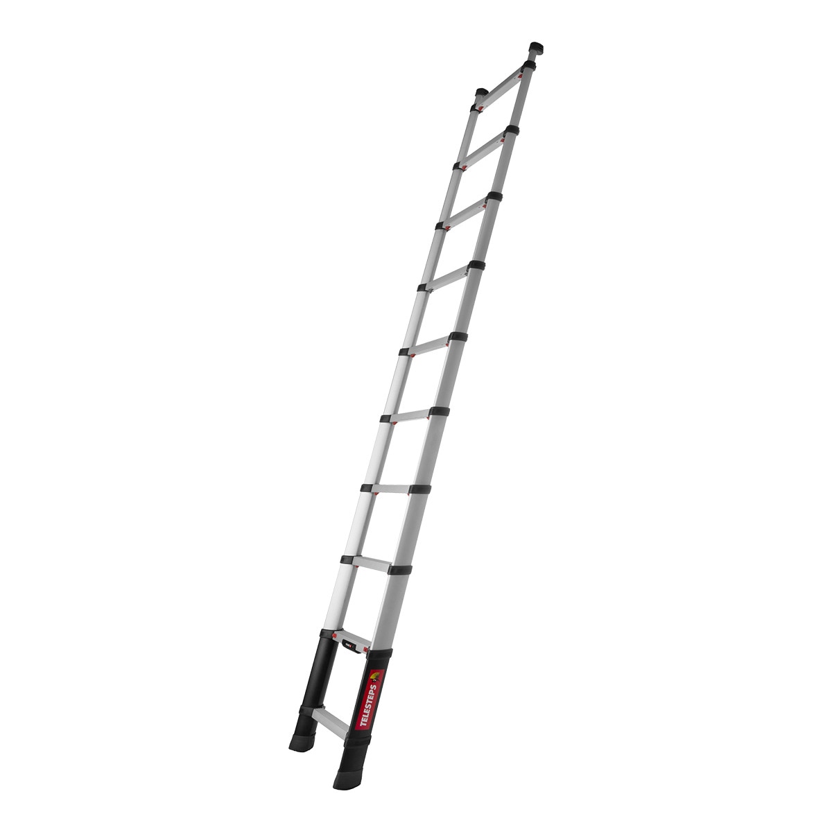 Escalera Telescópica Prime Line 3 m - 9 Peldaños Acero / Negro-3