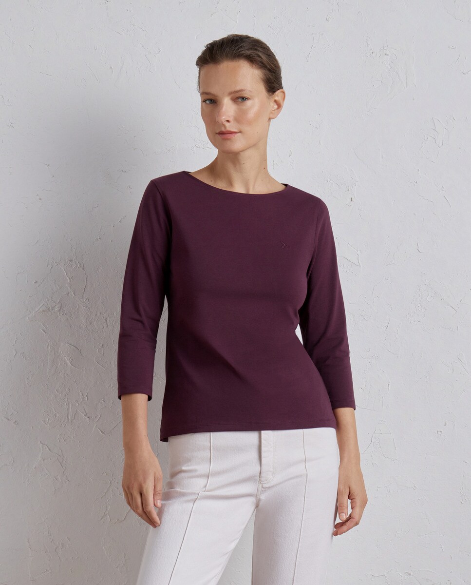 Tshirt basique à manches 3/4