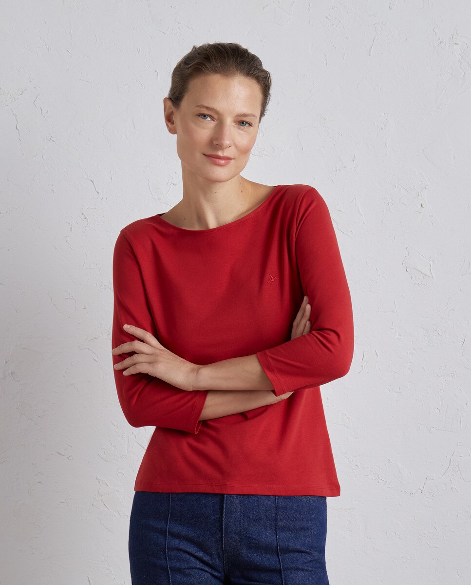 Tshirt basique à manches 3/4