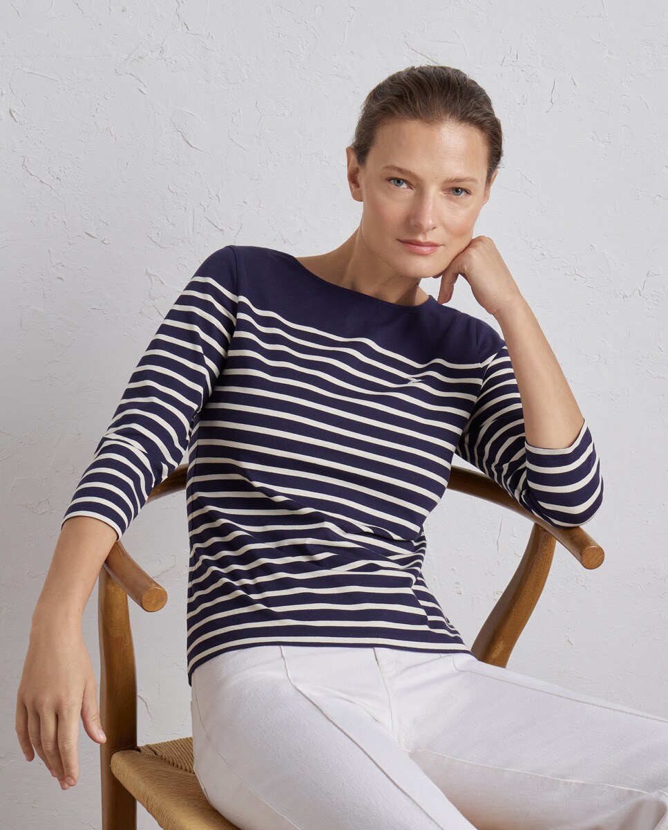 Tshirt basique à manches 3/4