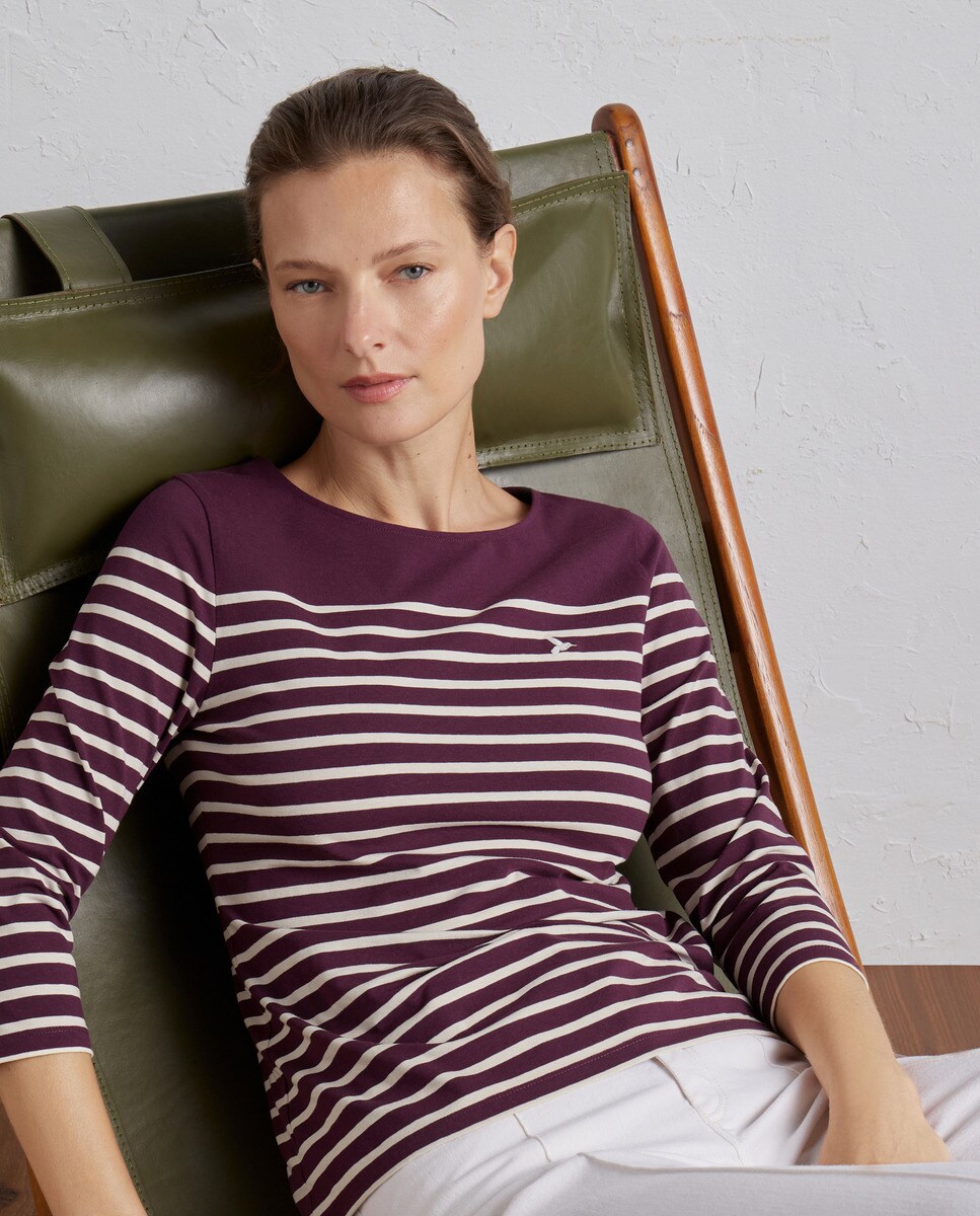 Tshirt basique à manches 3/4