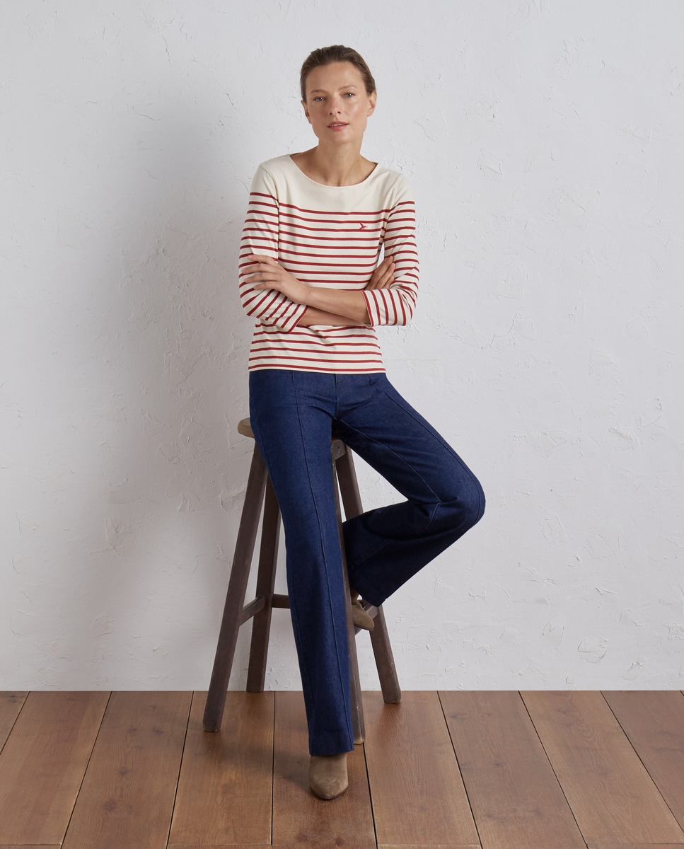 Tshirt basique à manches 3/4