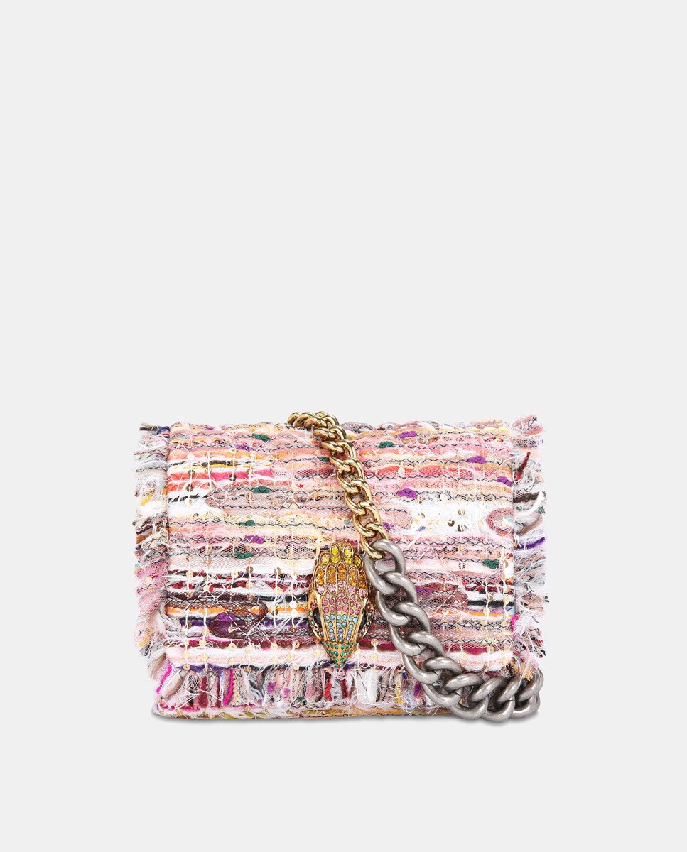 Sac à bandoulière Kensington à rabat en tweed dans les tons et