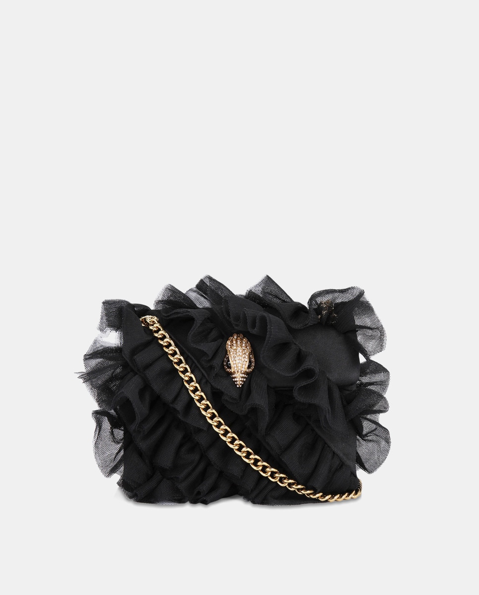 Petit sac à bandoulière Kensington en tissu à volants