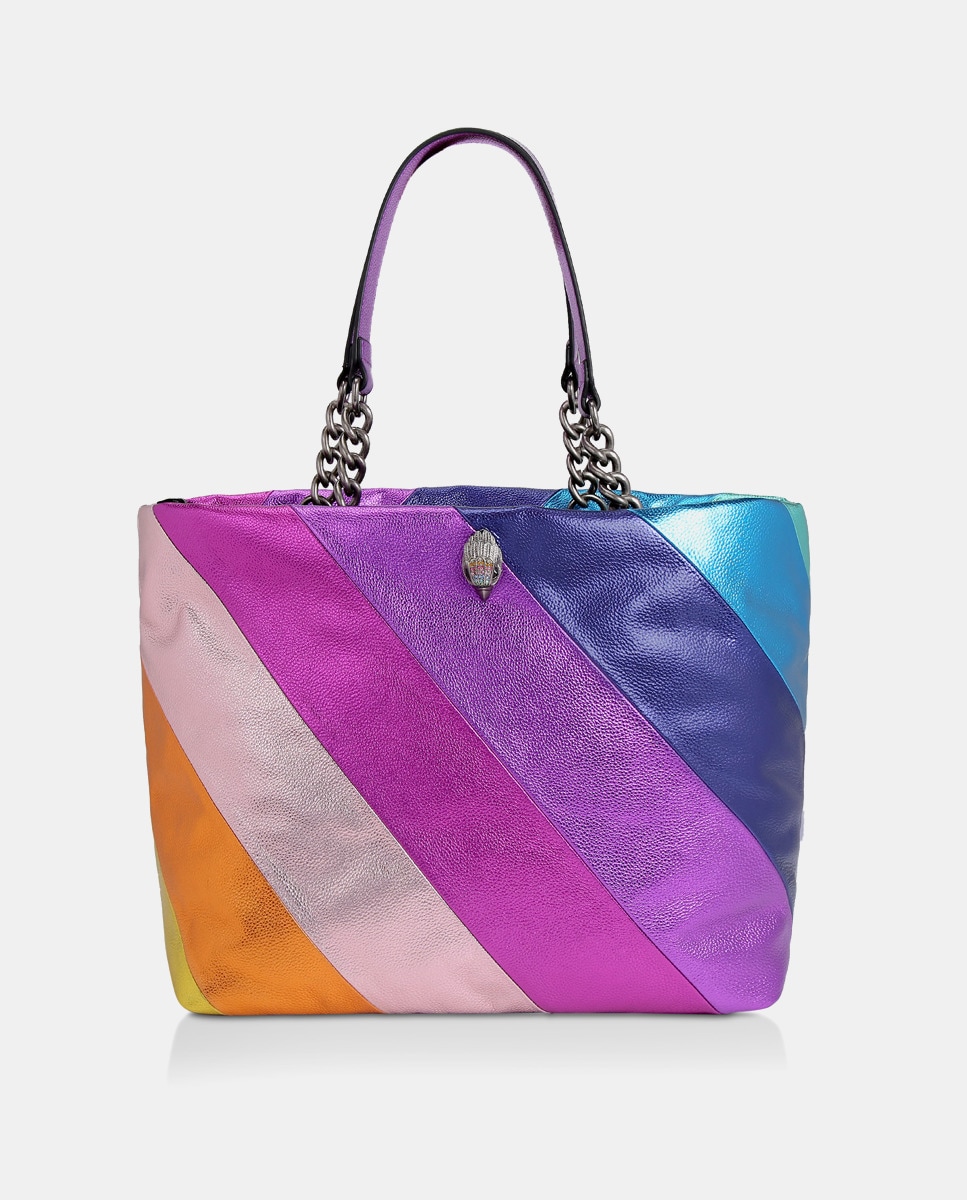 Sac cabas Kensington métallisé à bandes