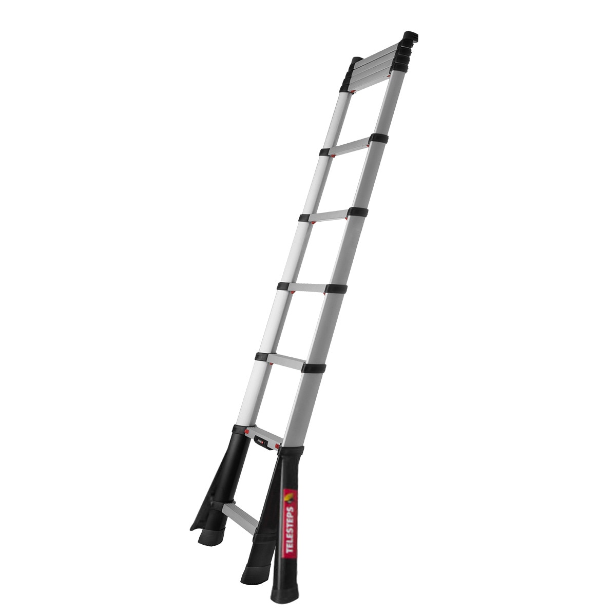 Escalera Telescópica Prime Line 3,50 m - 11 Peldaños Acero / Negro-2
