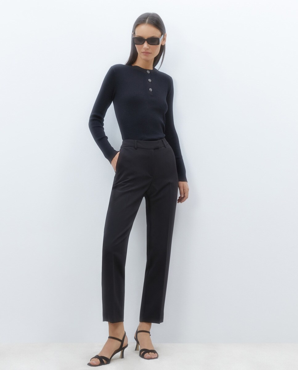 Pantalon habillé semicigarette