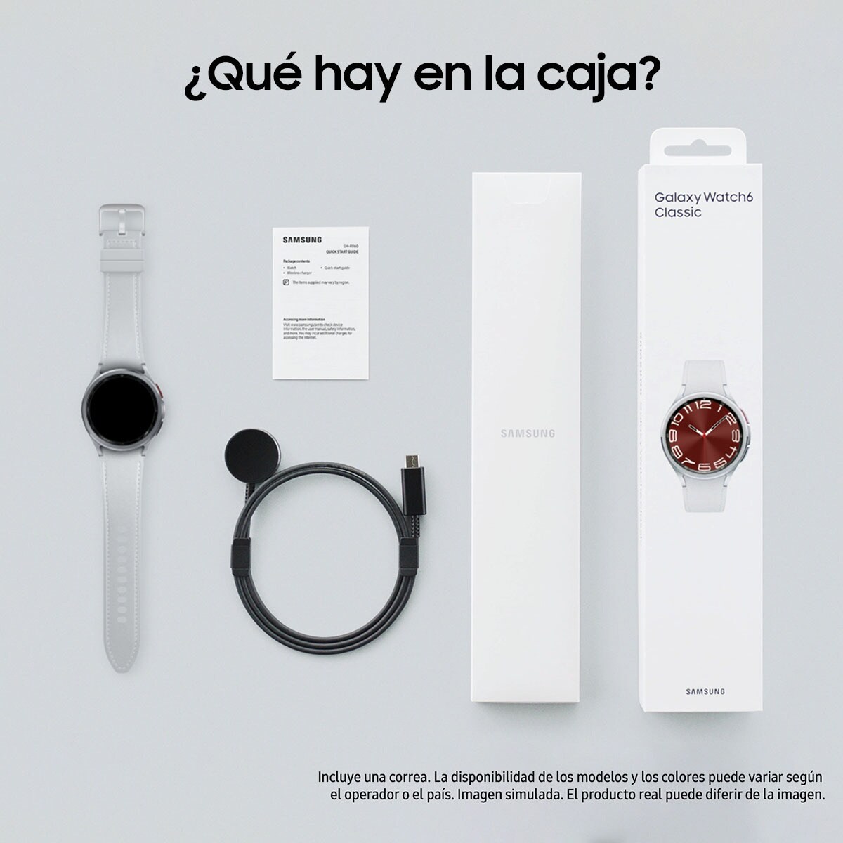 Samsung Galaxy Watch6 Classic 43mm Plata LTE Smartwatch Plata-5