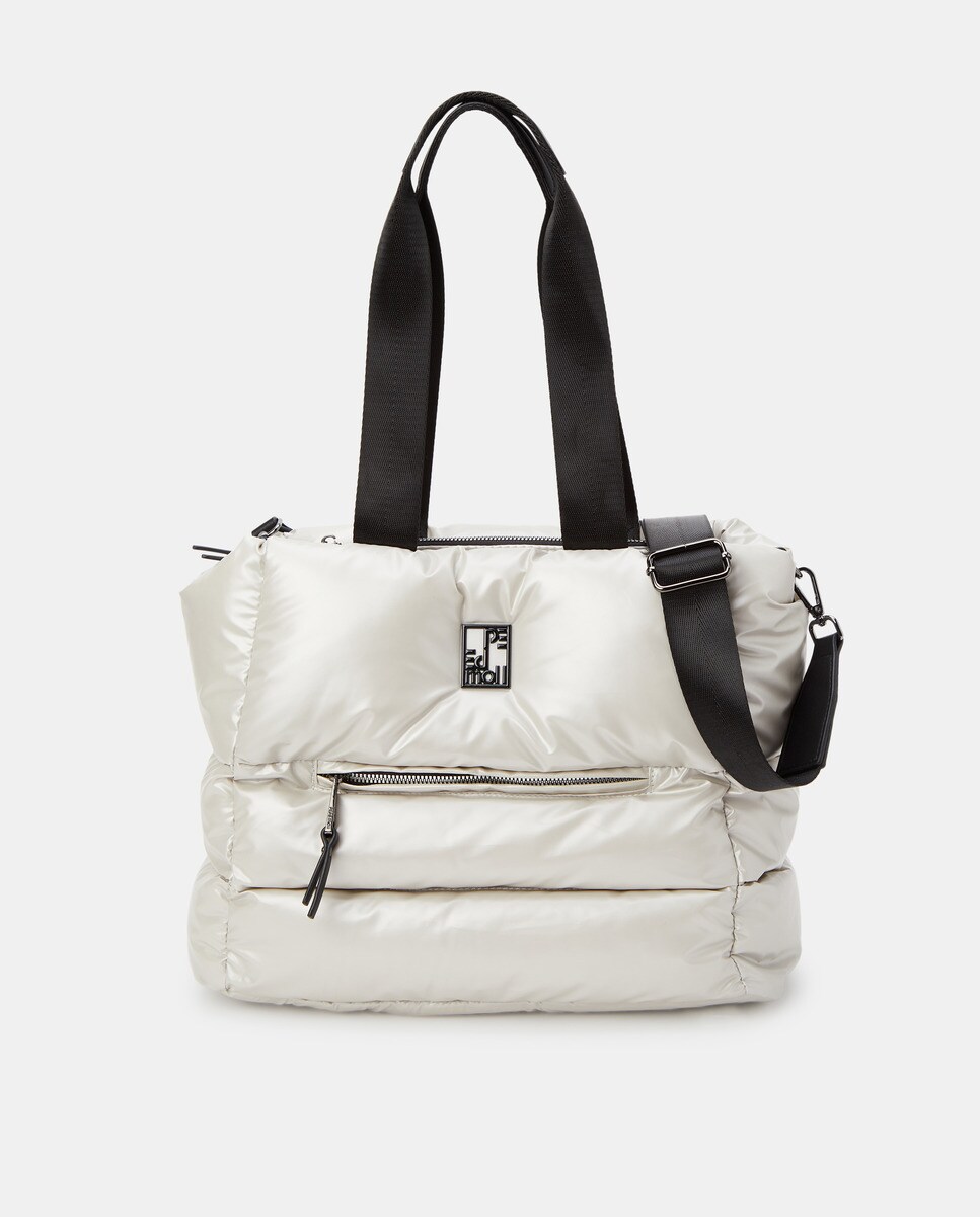 Sac cabas matelassé avec bandoulière amovible