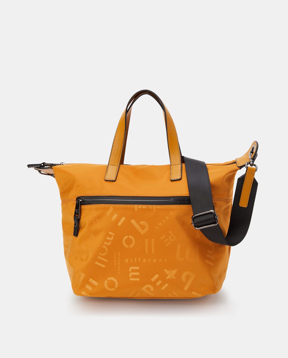 Sac cabas avec logos à bandoulière amovible