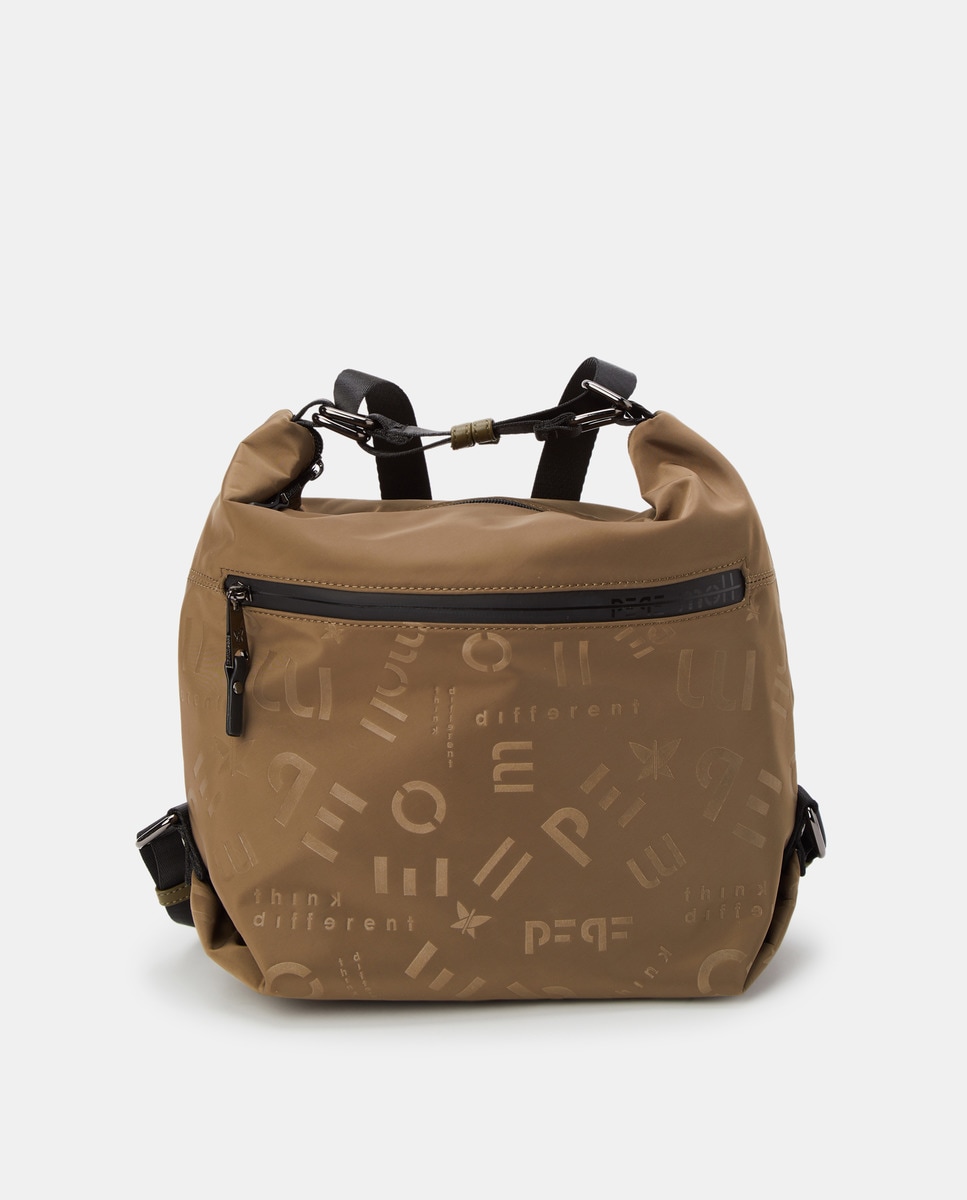 Grand sac hobo conible en sac à dos avec logos
