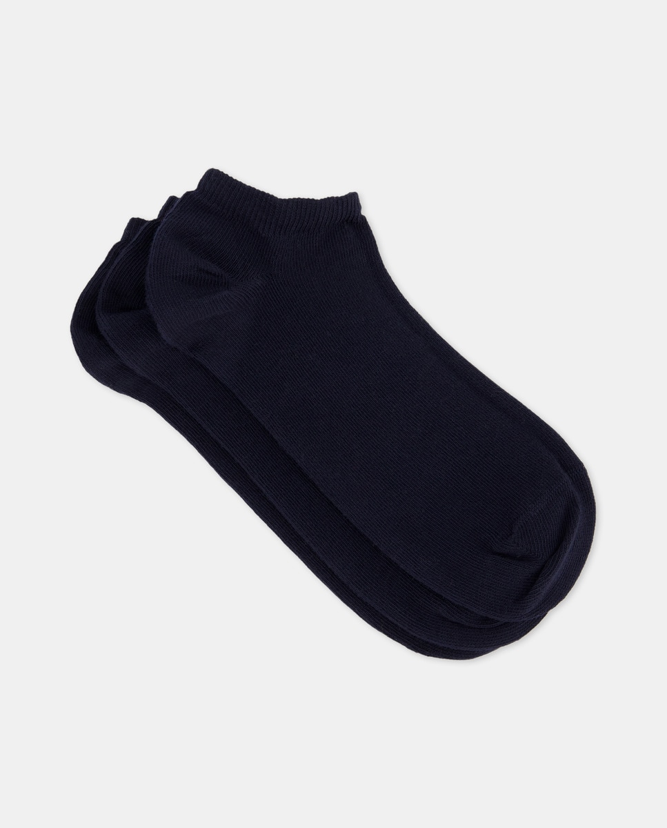 Lot de trois paires de chaussettes invisibles unies