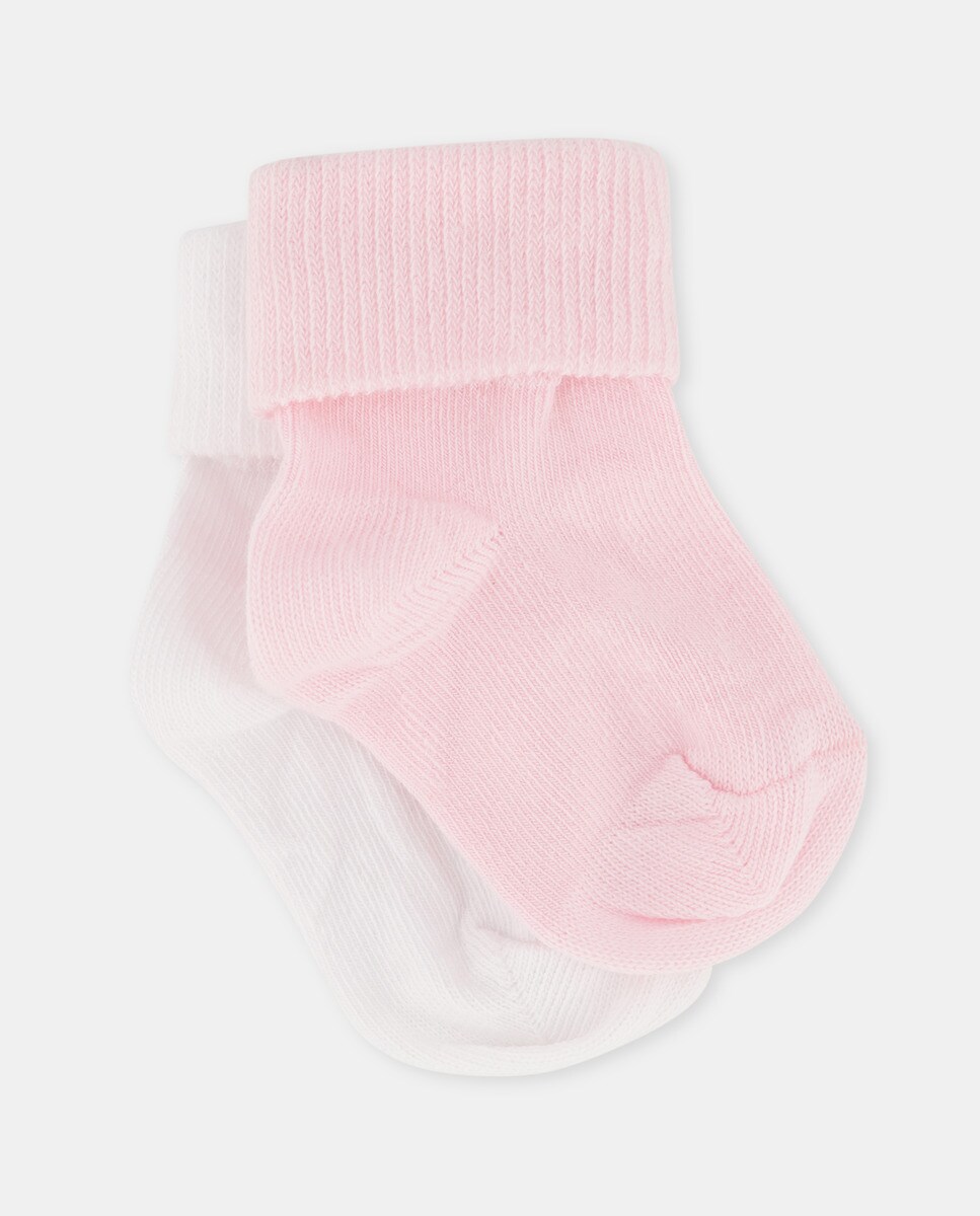 Lot de deux paires de chaussettes à revers