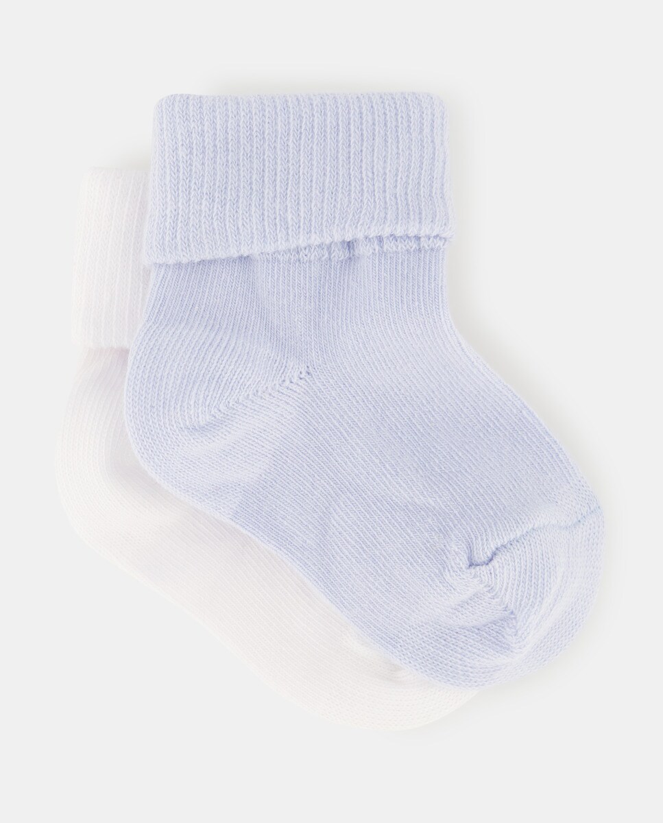 Lot de deux paires de chaussettes à revers
