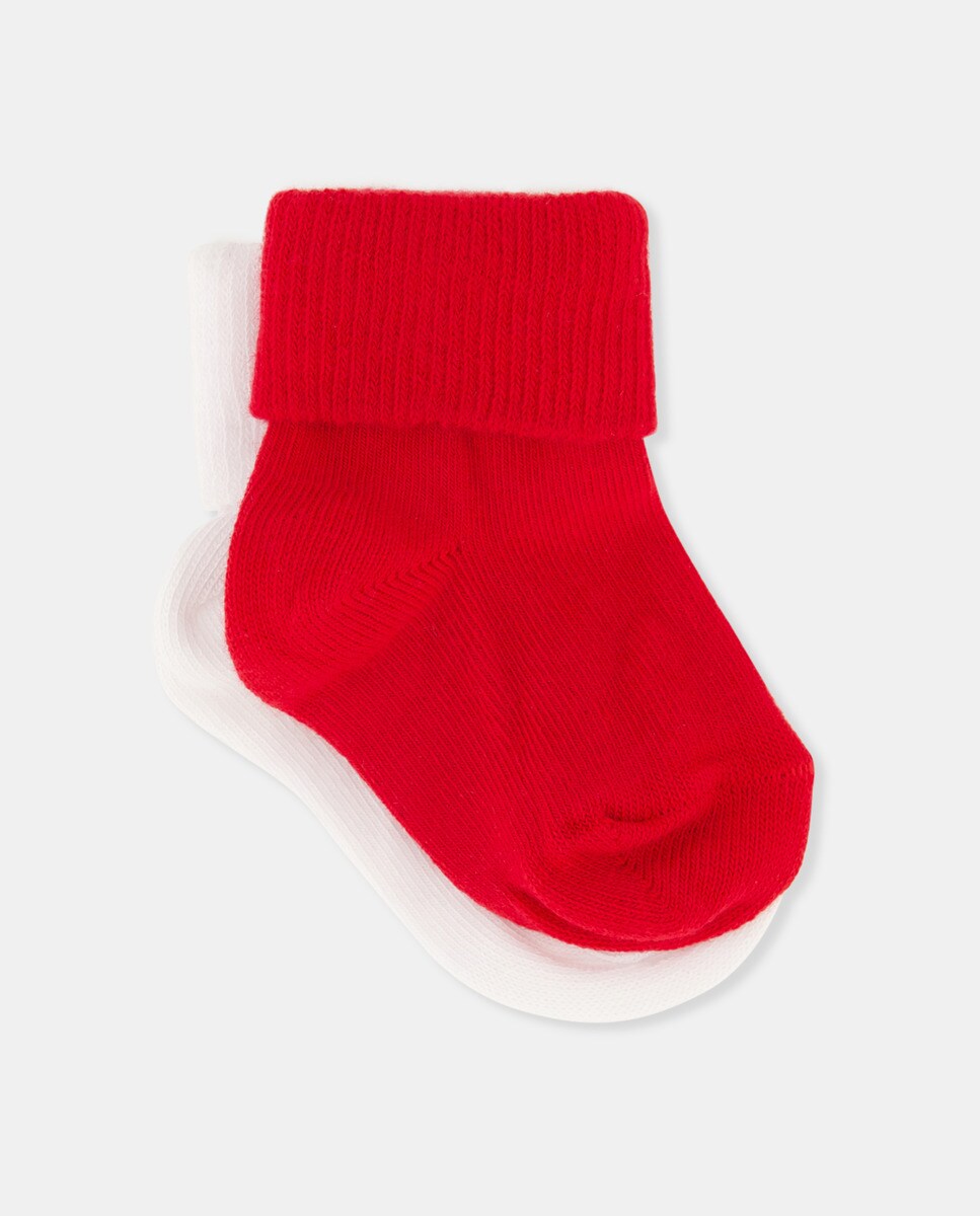 Lot de deux paires de chaussettes à revers